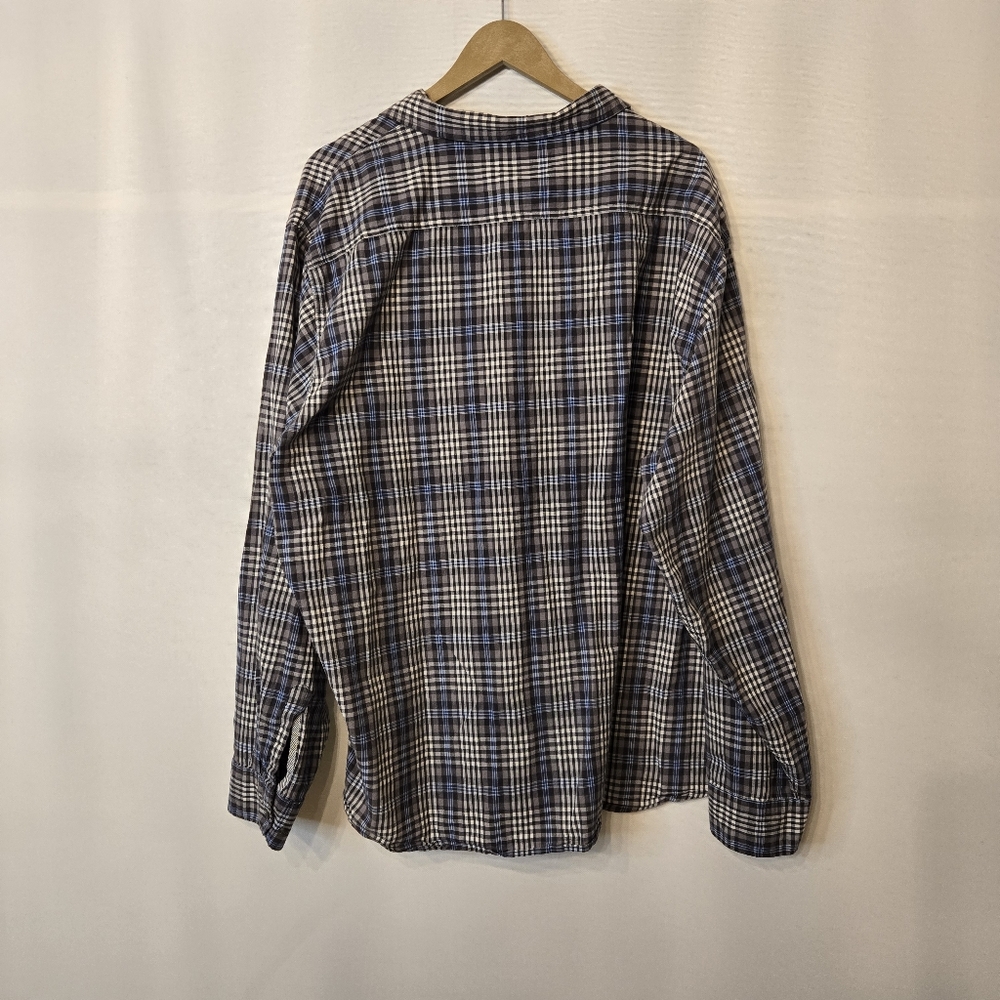 WRANGLER Vintage "Jeans Co" Men's Size 3X Large 100% cotton plaid button shirt - Picture 7 of 8